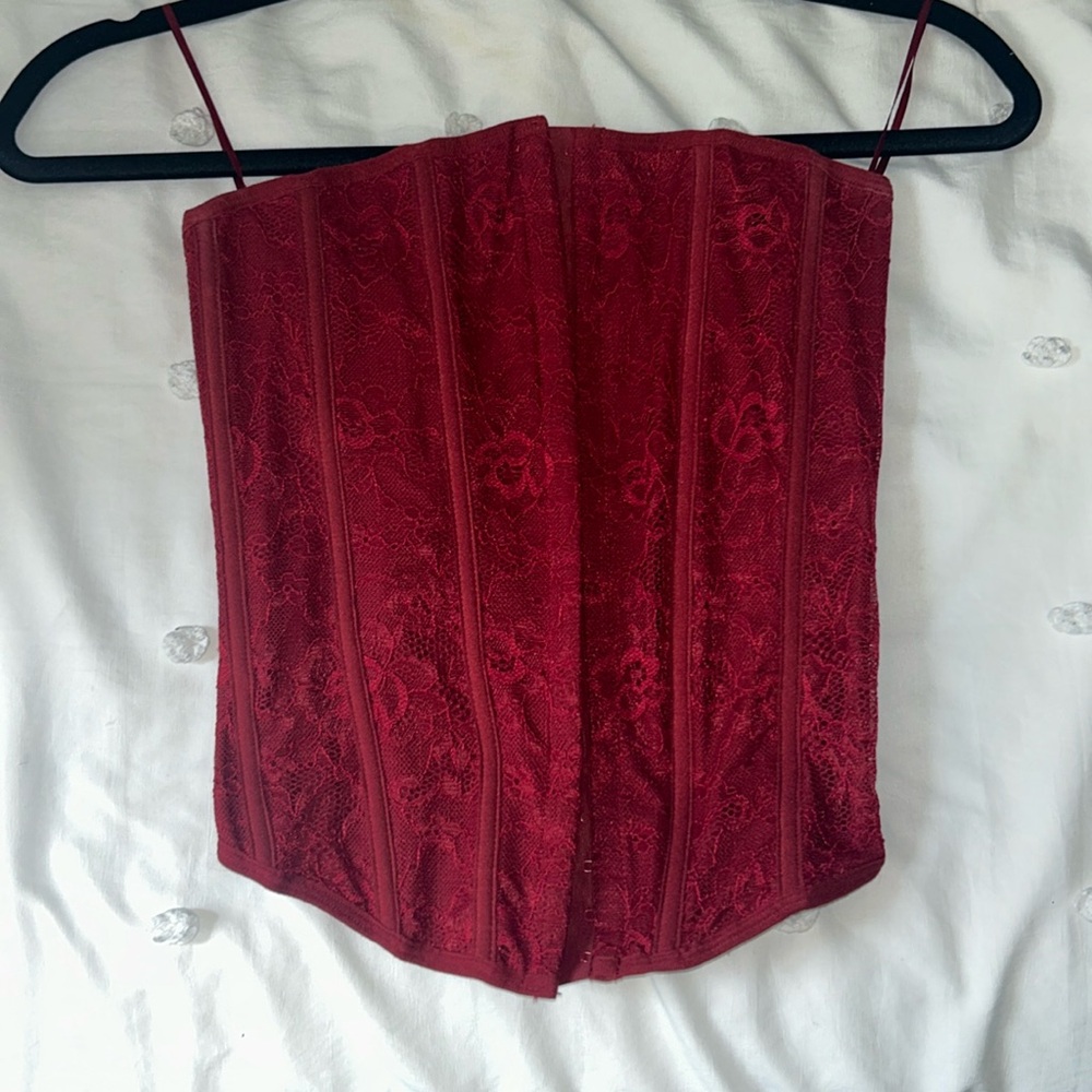 GARAGE Strapless Corset Top